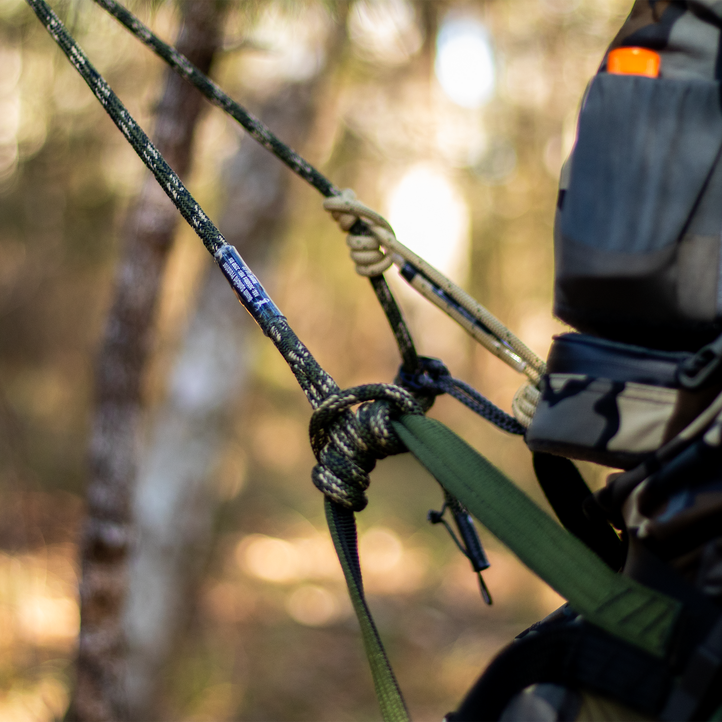 Fully Adjustable Predator Bridge in Predator Camo on Saddle