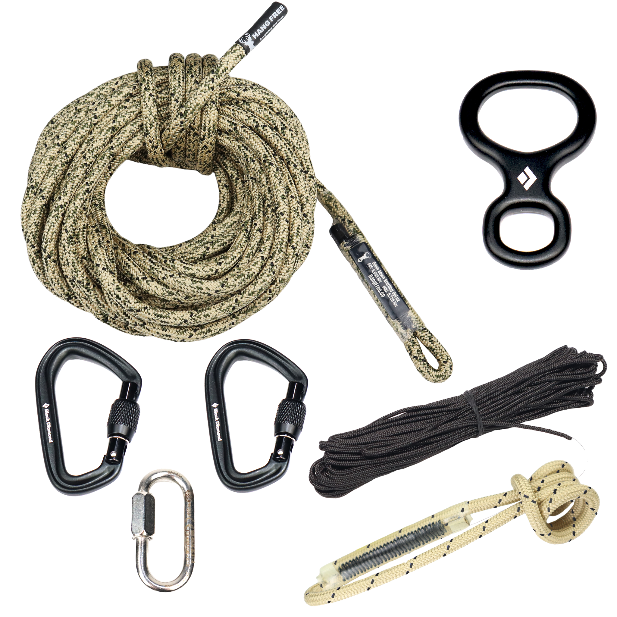 8mm OpLux Standard One Stick/Rappel Saddle Hunting Kit – Hang Free®