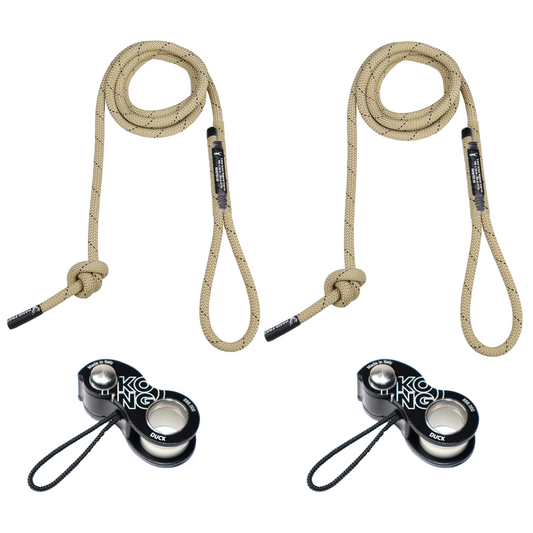 9.5mm Tac Res Deluxe Sewn Tether & Lineman's Package