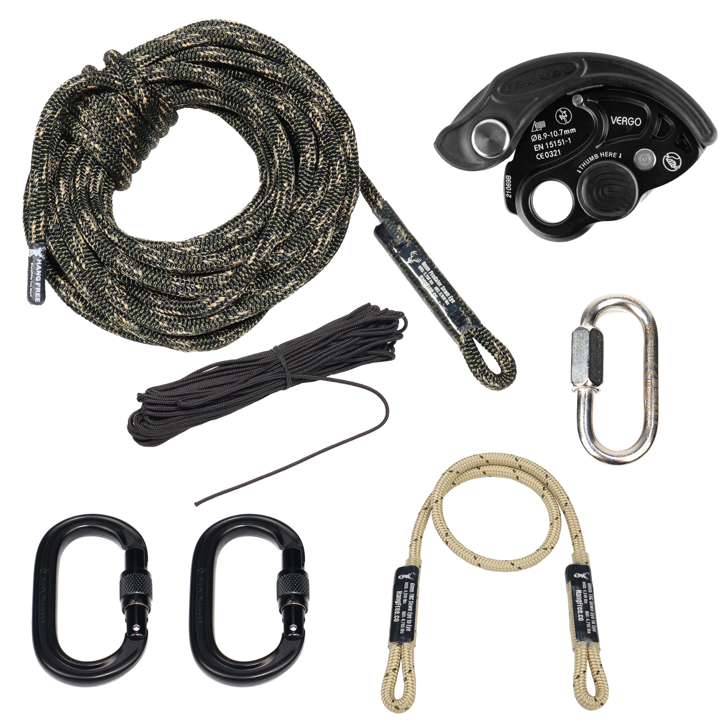 9mm Predator Deluxe One Stick/Rappel Kit With Trango Vergo All Pieces