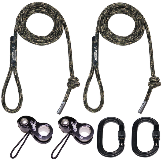 9mm Predator™ Deluxe Sewn Tree Tether & Lineman's Package with Kong Ducks & Carabiners.