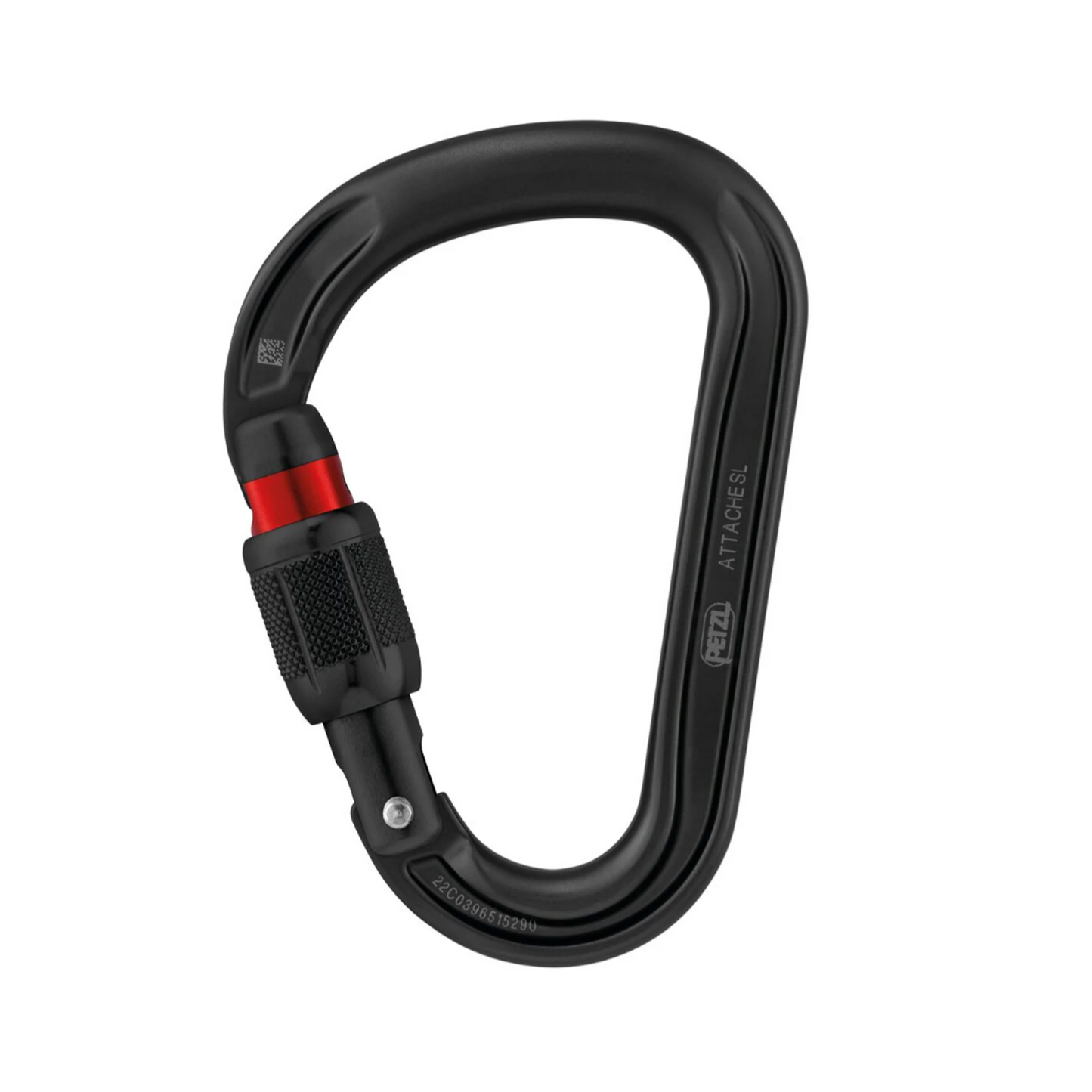 Petzl ATTACHE SCREW-LOCK Carabiner On White Background