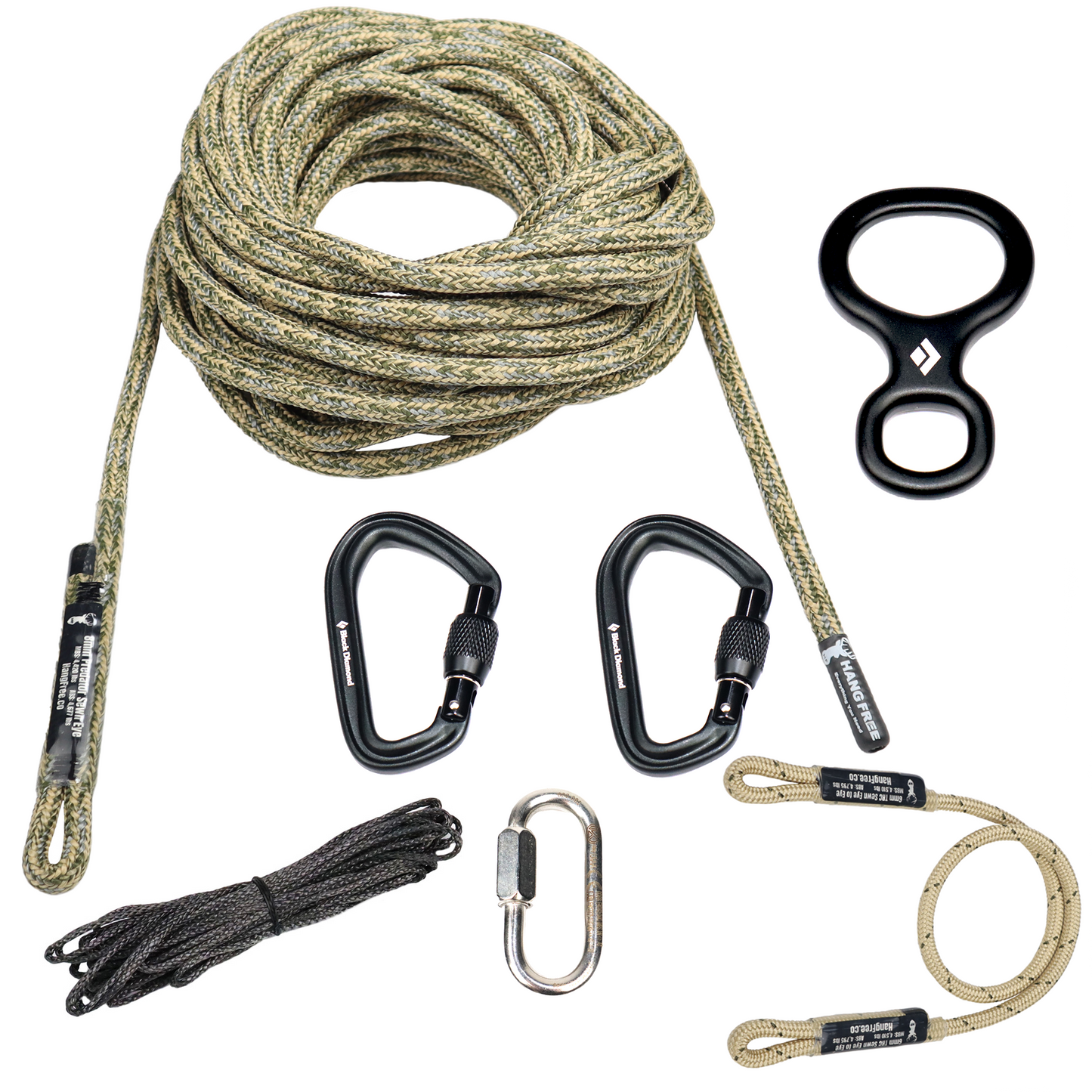 8mm Sewn Predator One Stick Kit in Desert Camo with Oval Quick Link.