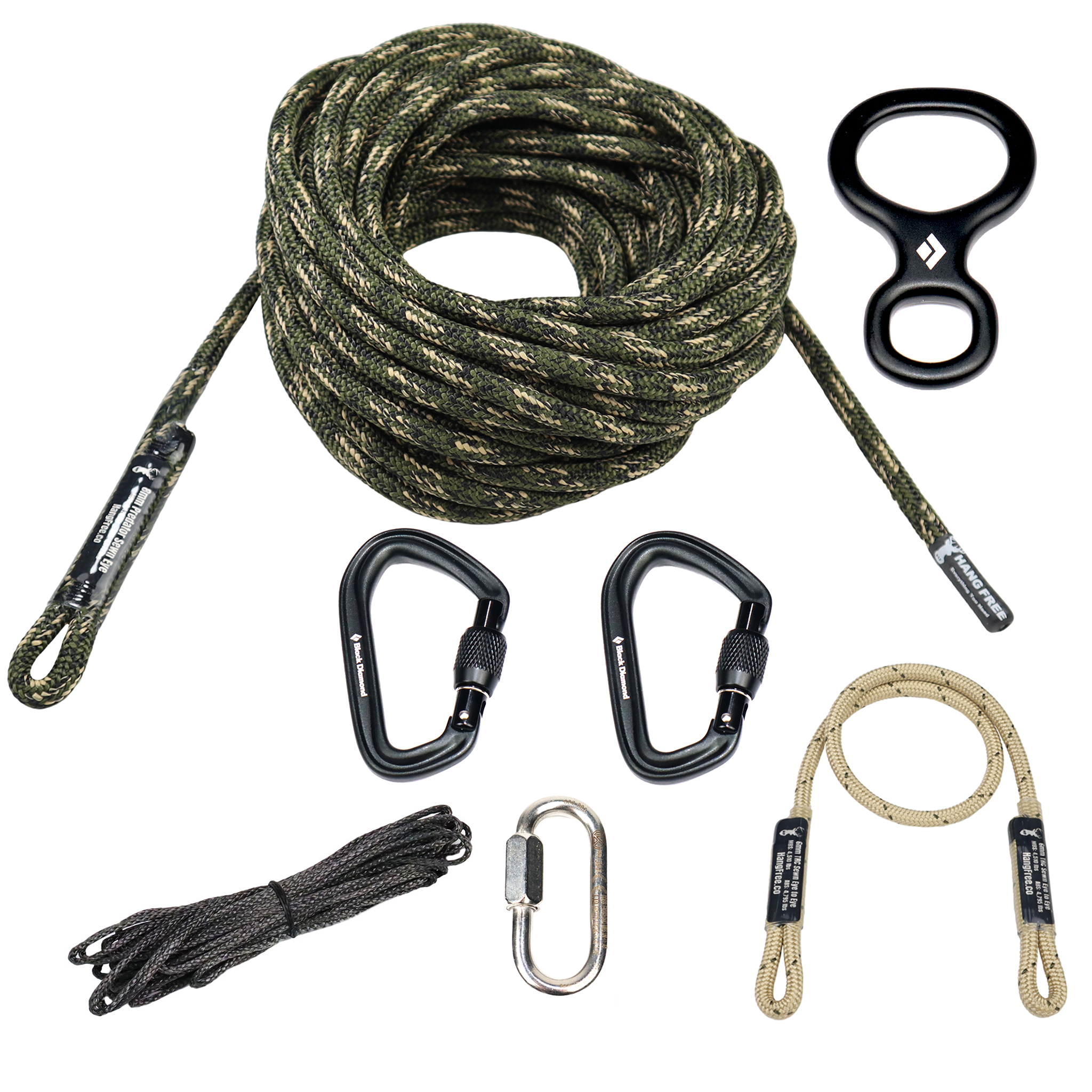 8mm Predator™ One Stick/Rappel Saddle Hunting Kits – Hang Free™