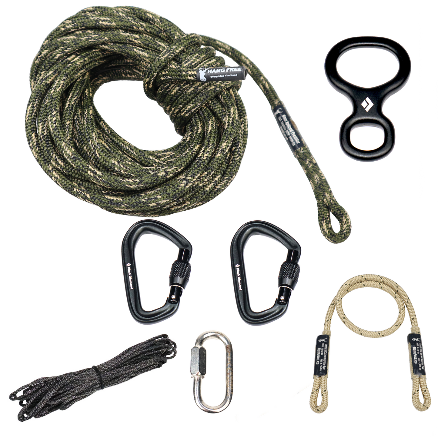 8mm Spliced Predator One Stick Kit in Predator Camo with Oval Quick Link.
