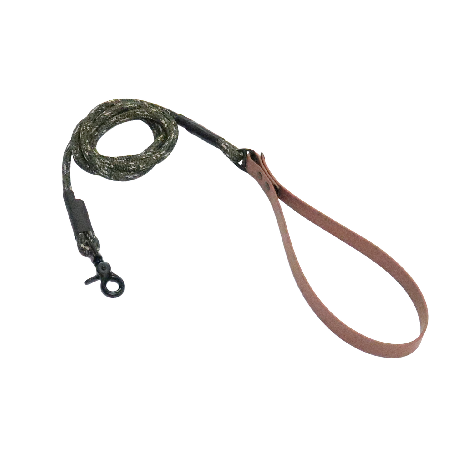 Leather Handle Rope Dog Leash