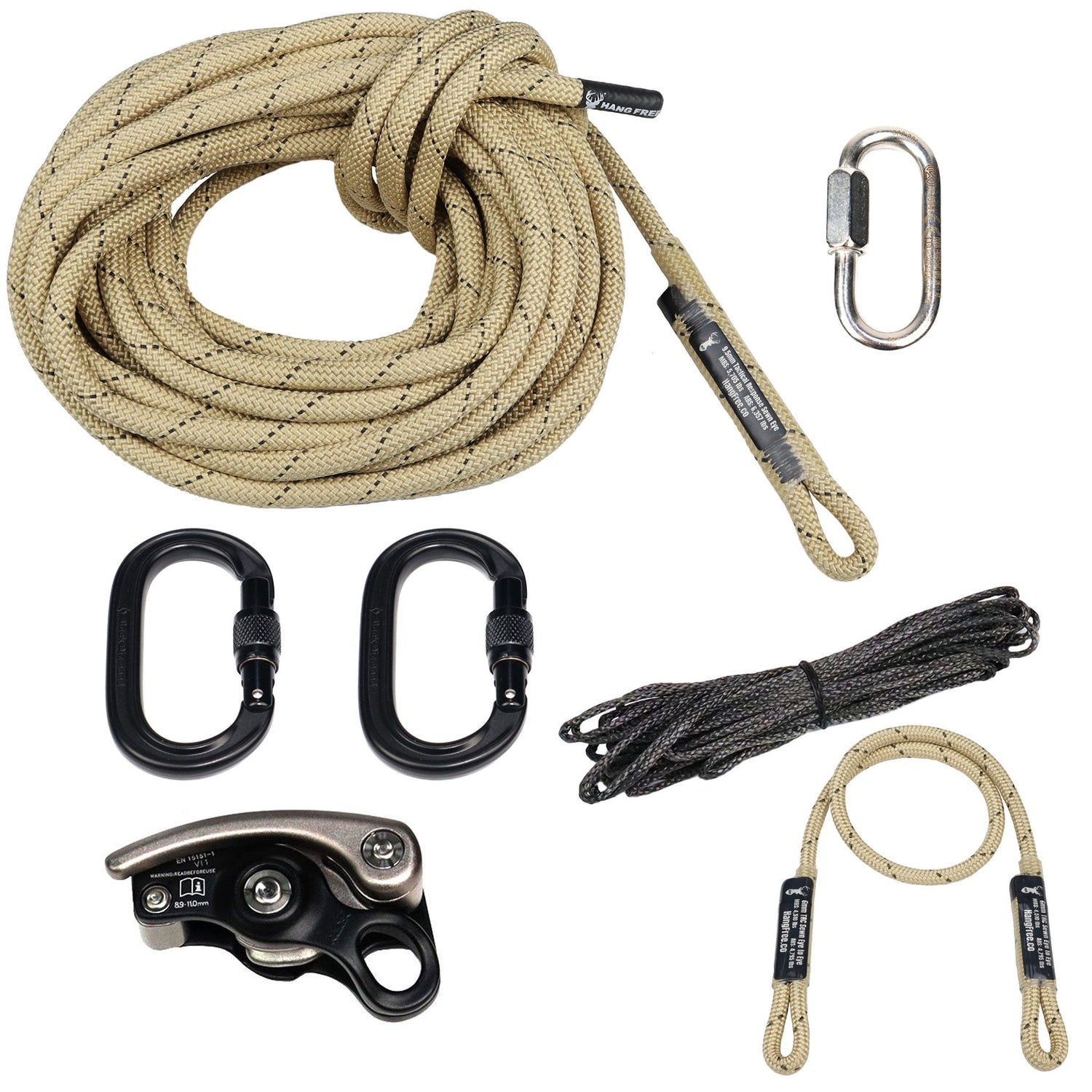 9.5mm Tac Res Deluxe One Stick/Rappel Kit with Oval Quick Link