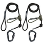 10mm BlackOut Tether & Lineman's Package with Predator Camo Prusik & Carabiners