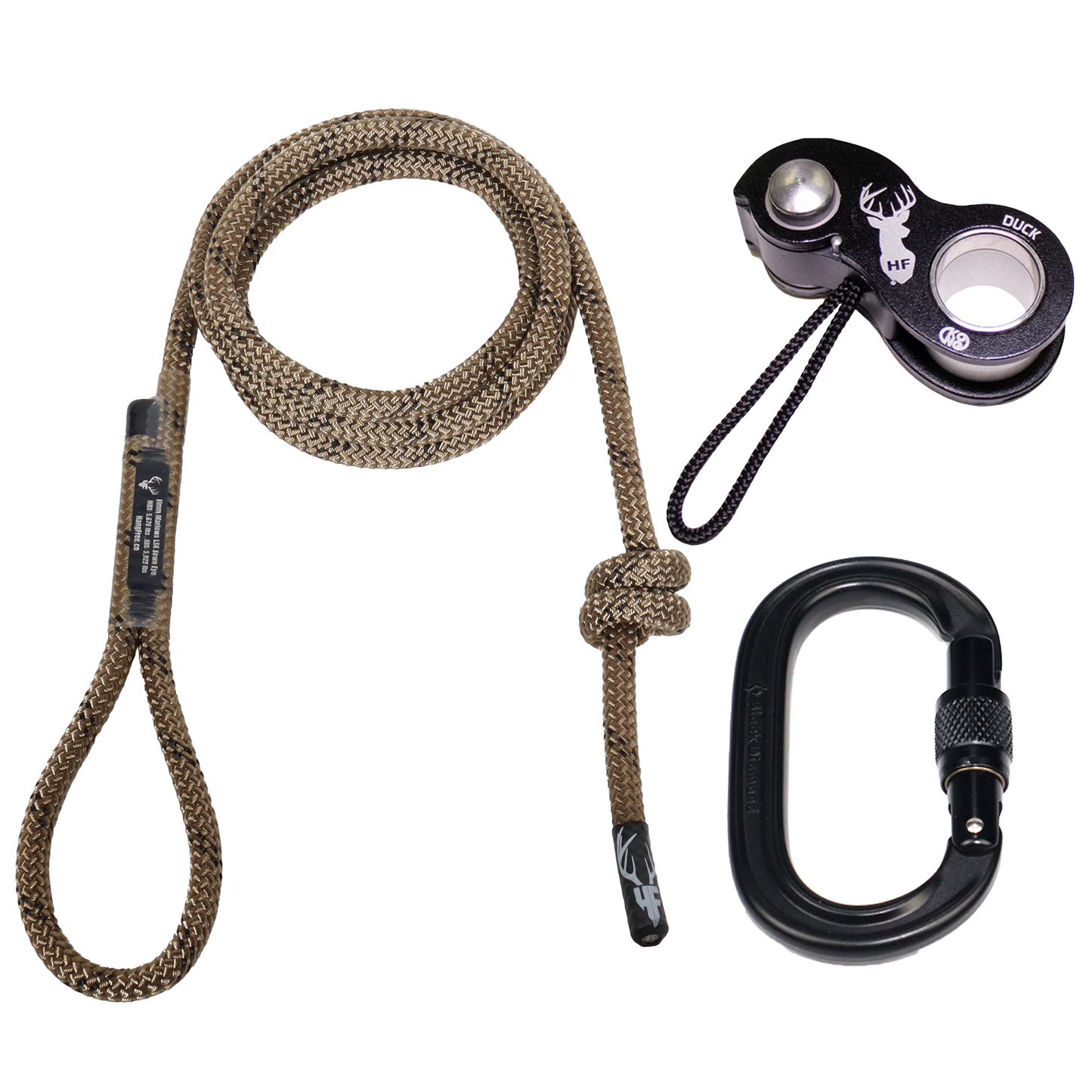 11mm LSK Deluxe Sewn Tree Tether & Lineman's Belts With Carabiner