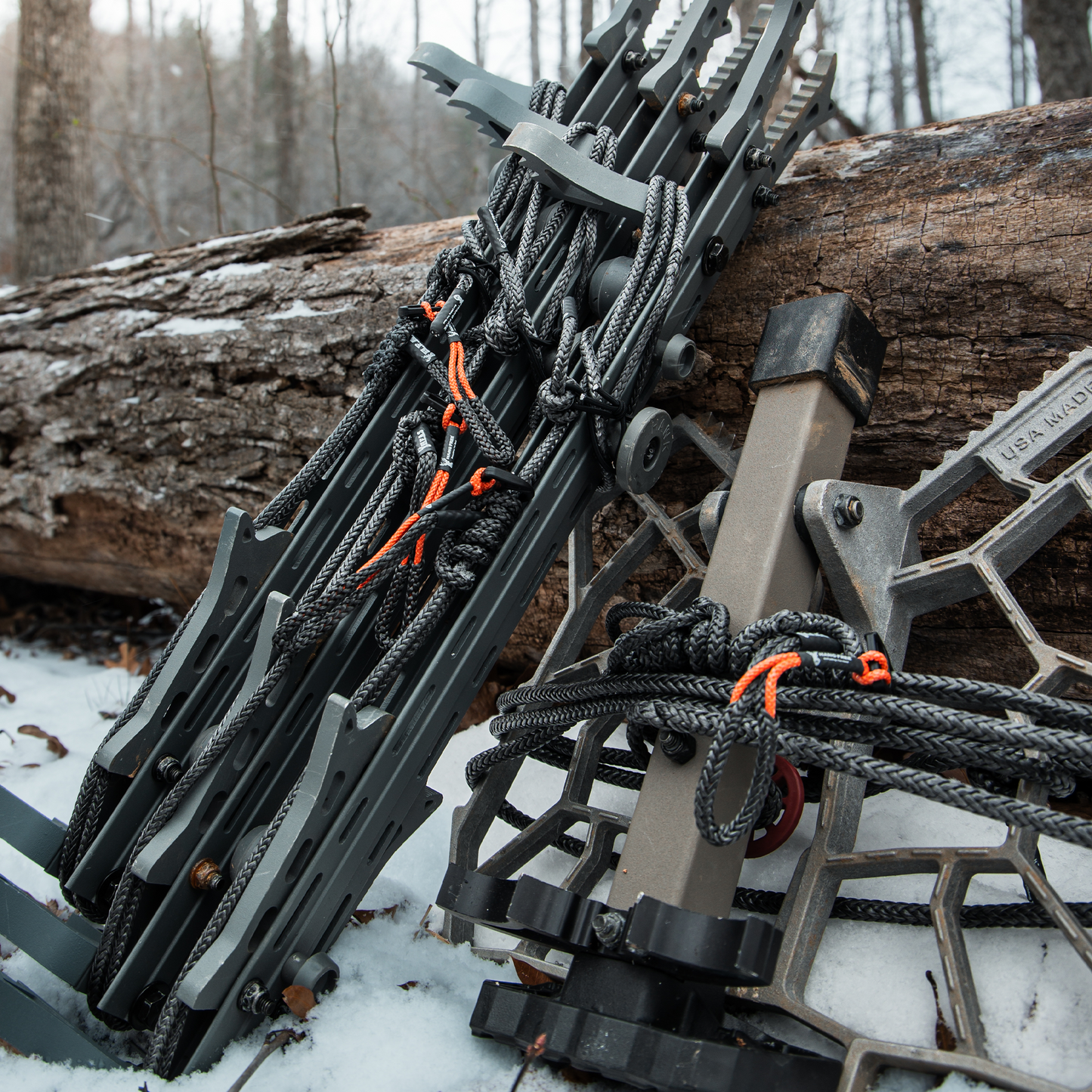 1/8 Full Bury Hang Free® Attachment System On Stacked Hawk Helium Sticks
