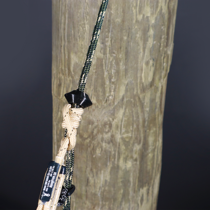 8mm Prusik Breaker On Predator Tree Tether above Prusik