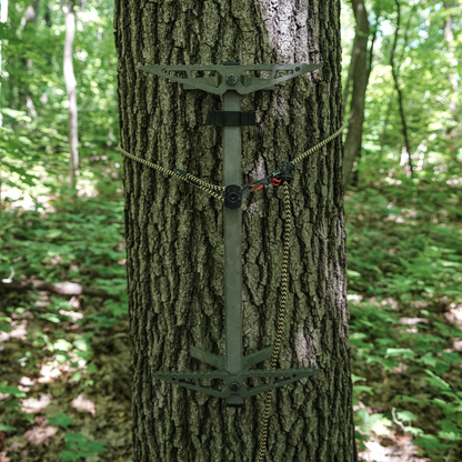 6mm Endura Hang Free® Attachment System Rope (H.F.A.S.R) In Use On Sticks Attached to Tree