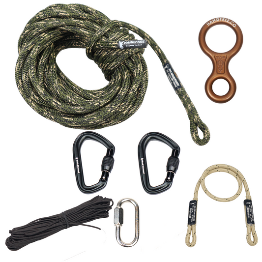8mm Predator Camo Standard Spliced One Stick/Rappel Rope with all Kit Pieces