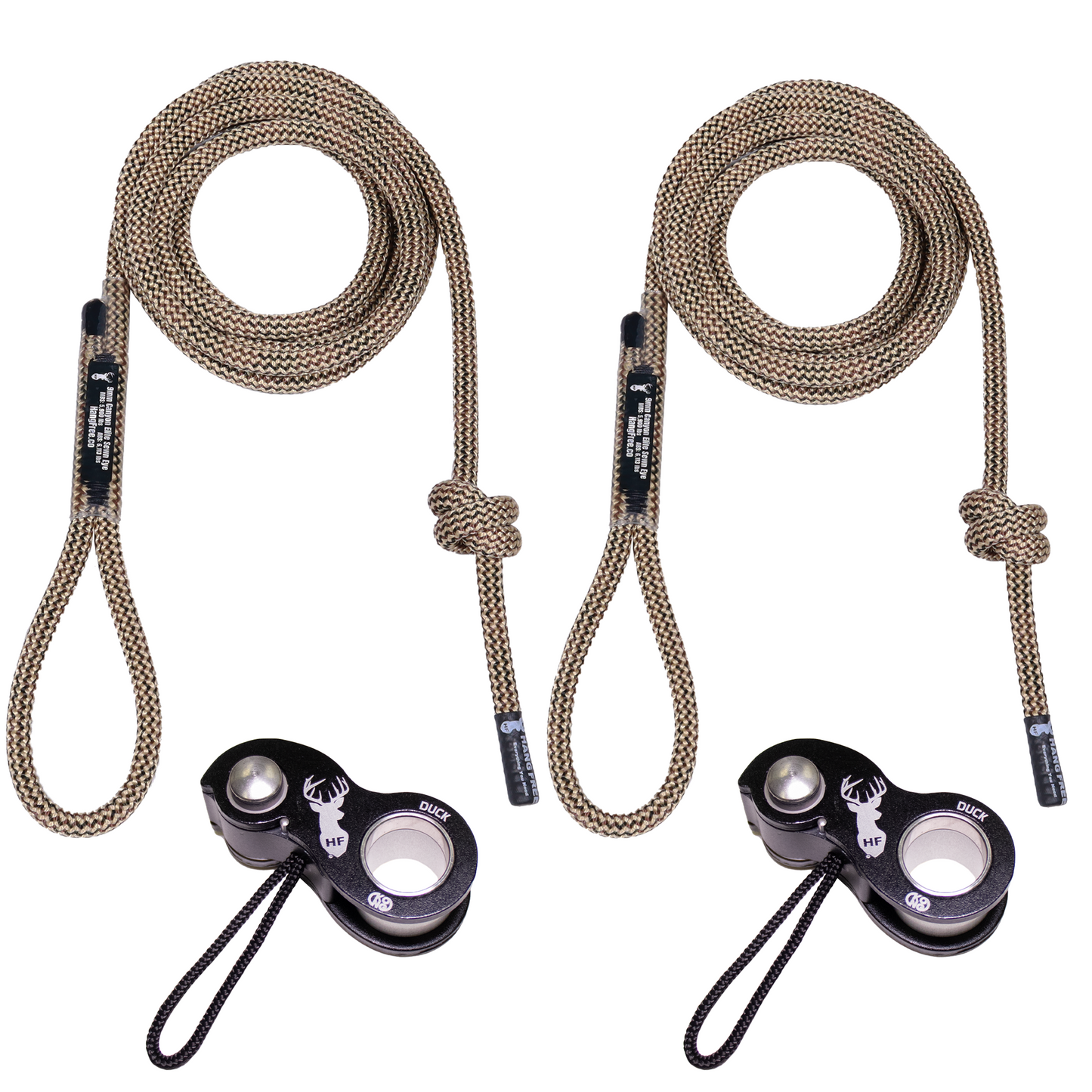 9mm Canyon Elite 'Ghost' Tree Tether & Lineman's Belt Package with Kong Ducks