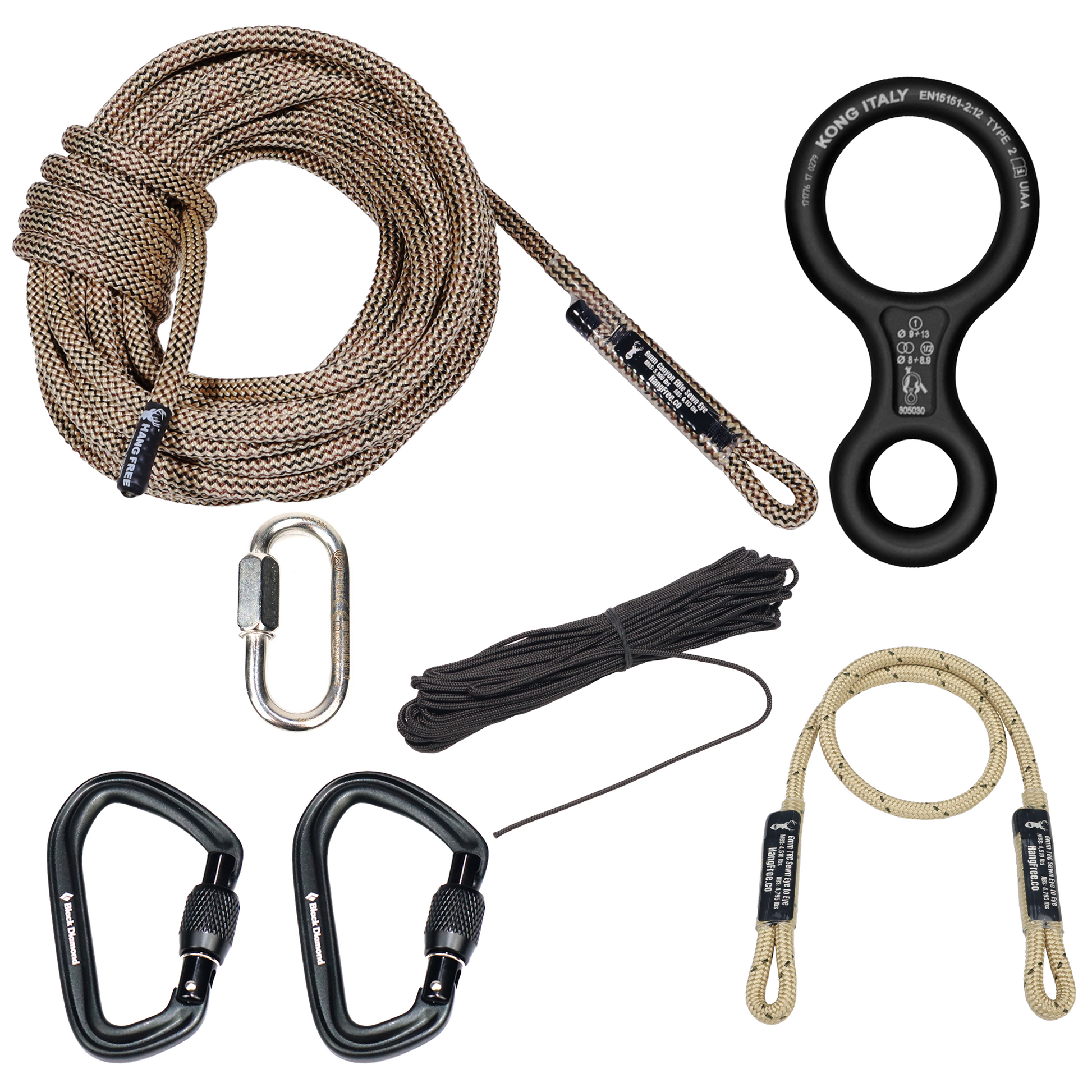 9mm Canyon Elite 'Ghost' Standard One Stick/Rappel Kit