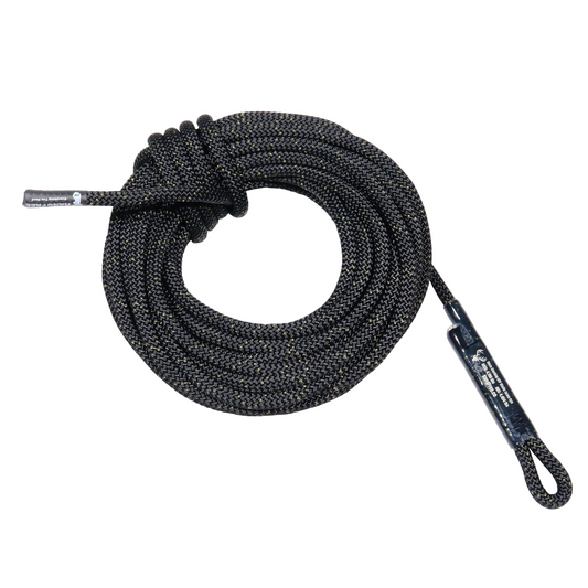 9mm HTP One Stick/Rappel Rope Main Line By Itself With Sewn Tight Eye Visible.