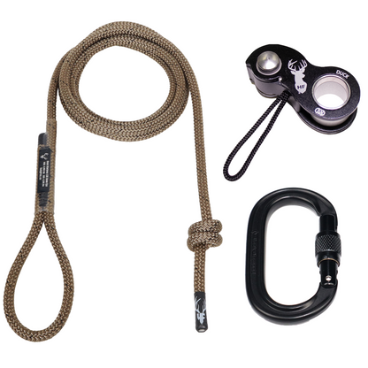 9mm LSK Deluxe Sewn Tree Tether & Lineman's Belts With Carabiner