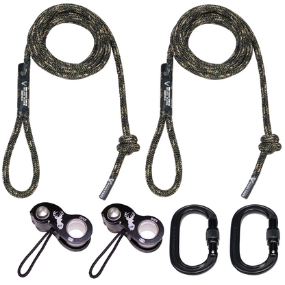 9mm Predator™ Deluxe Sewn Tree Tether & Lineman's Package with Kong Ducks & Carabiners.