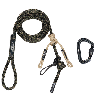 9mm Predator Standard Sewn Tree Tether & Lineman's Belt with Carabiner