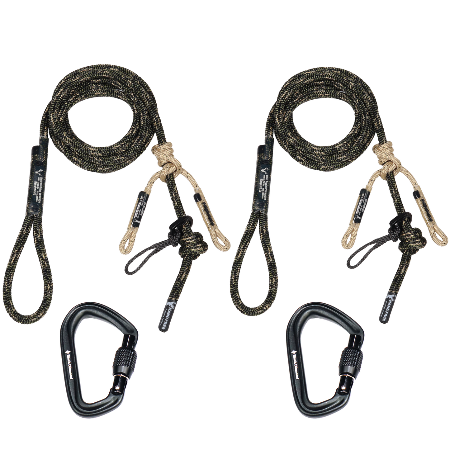9mm Predator Standard Sewn Tree Tether & Lineman's Package With Carabiner