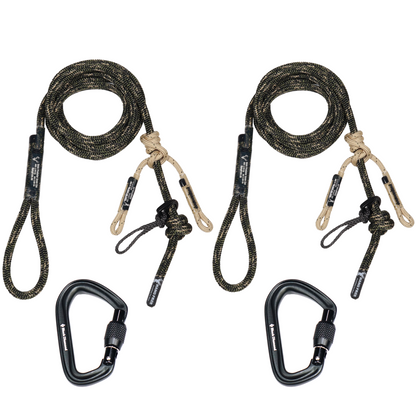 9mm Predator Standard Sewn Tree Tether & Lineman's Package With Carabiner