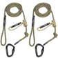Standard Predator Tether and Lineman's Package in Desert Camo with Carabiner