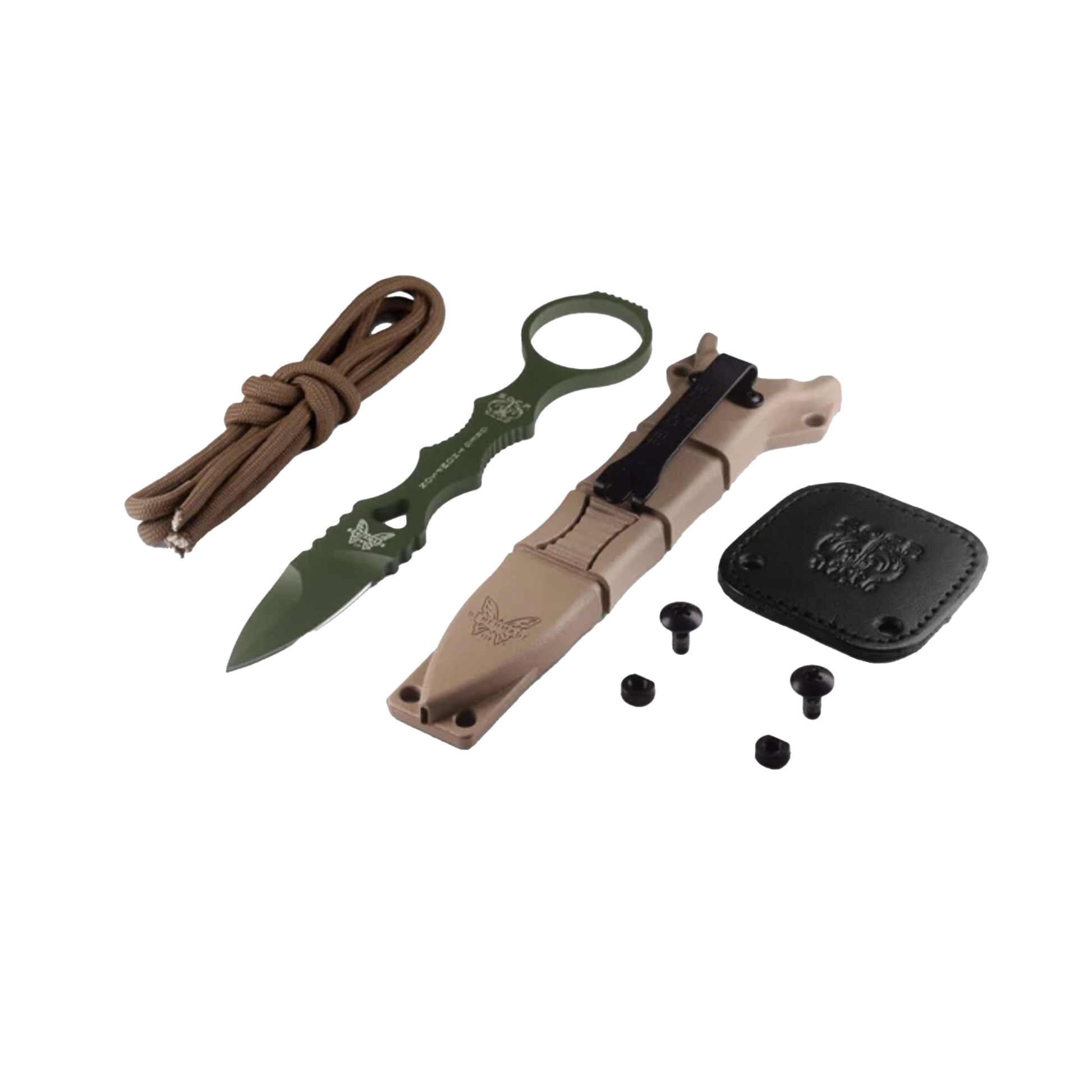 Benchmade Mini SOCP® Dagger And Included Accessories.