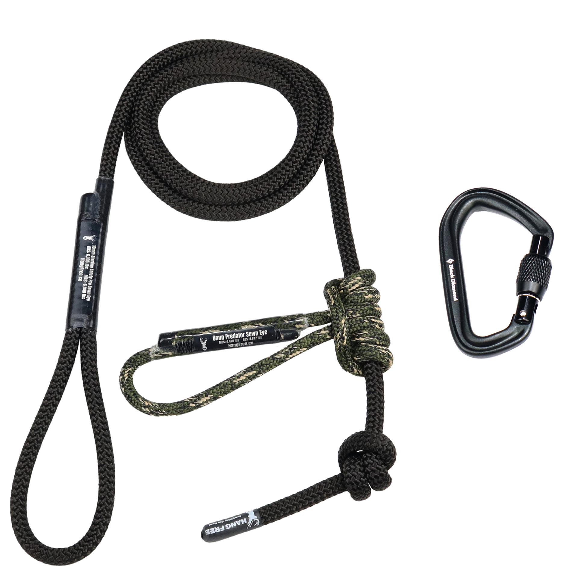 1 Piece Diameter 10Mm Outdoor Hiking Accessories High Strength Rope Safety  Rope Black