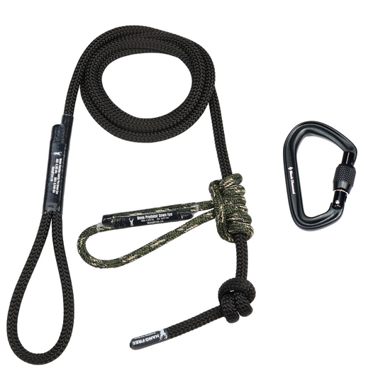 BlackOut Tether with Predator Prusik and Carabiner