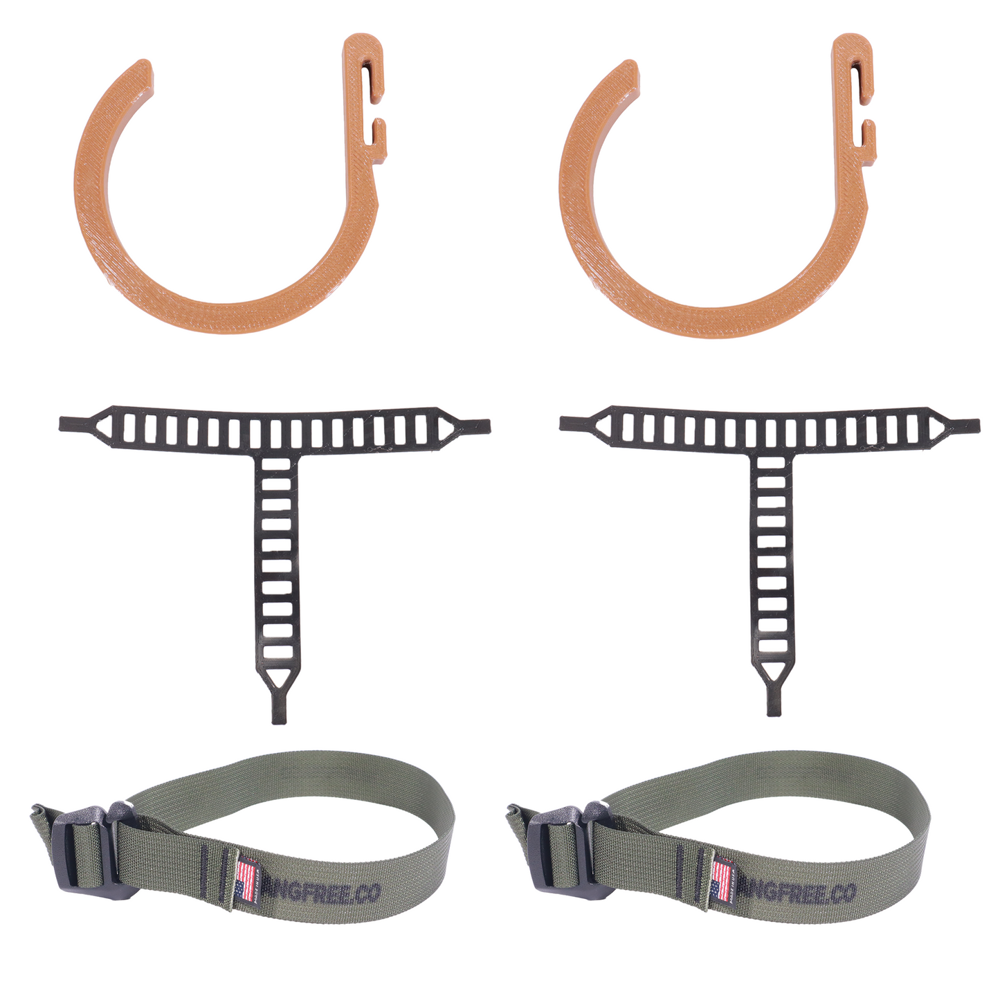 Bow Hanger Kit For Cars/Trucks All parts on White Background