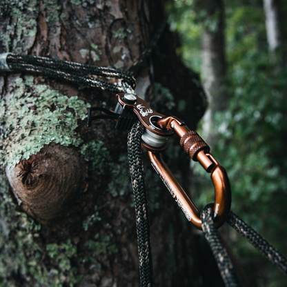 9mm Predator Deluxe Tree Tether And Lineman's Belts with HF Brown Kong Duck.