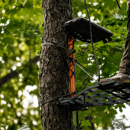 Two CS NANO™ Straps On Stand In The Tree In The Woods.