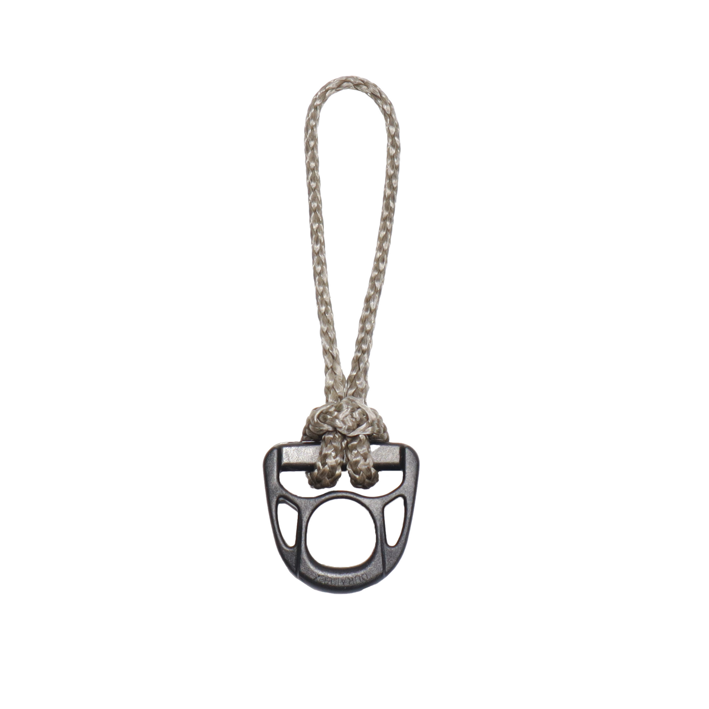 Covert 1 Inch BEASTEE D-RING X Amsteel Blue Prusik Tender on White Background