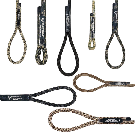 Different Sewn Eye Custom Cut Lengths On White Background
