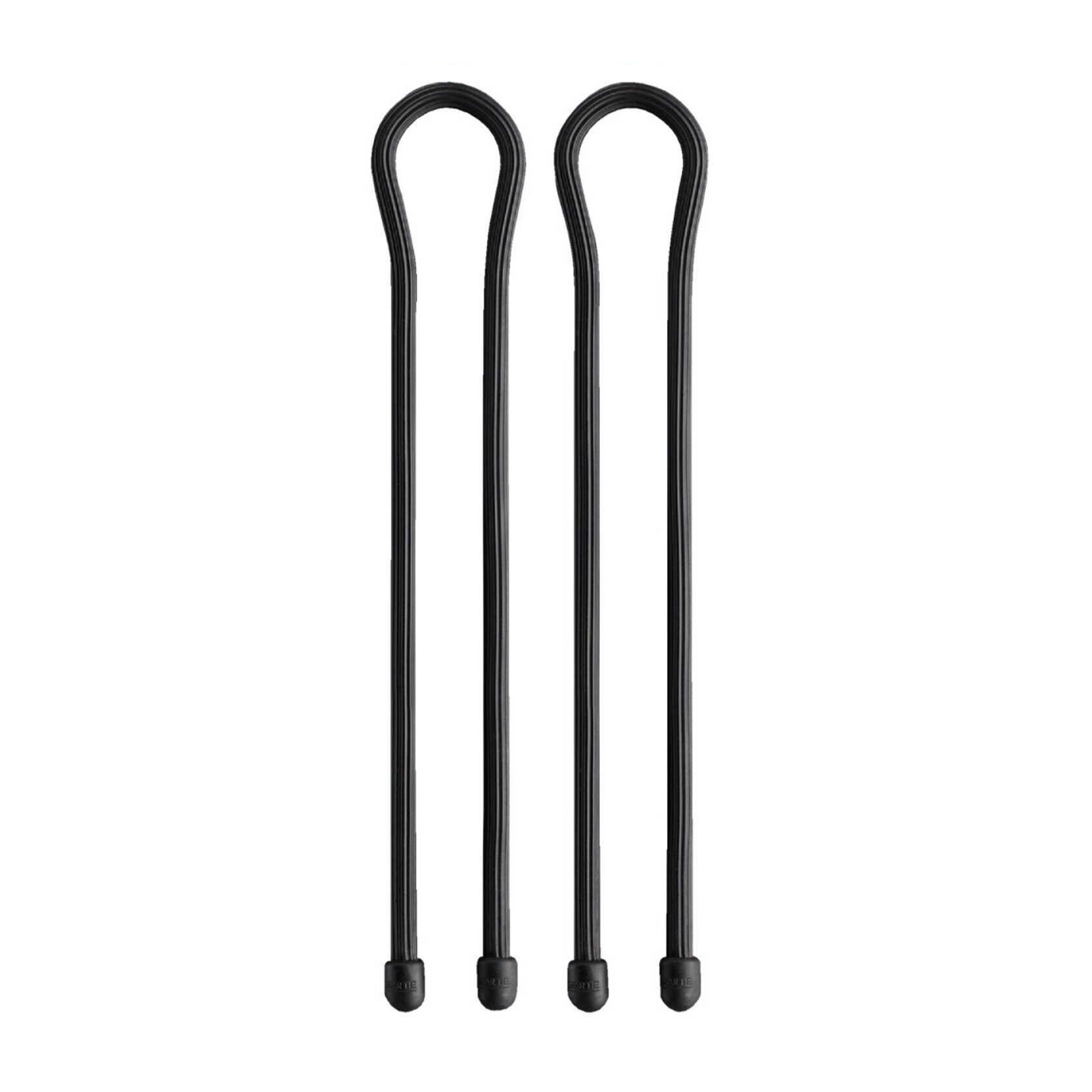 Gear Tie® Reusable Rubber Twist Tie™ 2 Pack Black