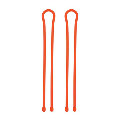 Gear Tie® Reusable Rubber Twist Tie™ 2 Pack Orange