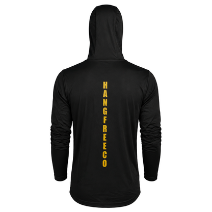 Hang Free™ Performance Long Sleeve T-Shirt Back With Hood Up