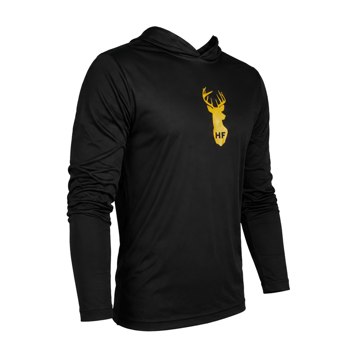 Hang Free™ Performance Long Sleeve T-Shirt Side With Hood Down