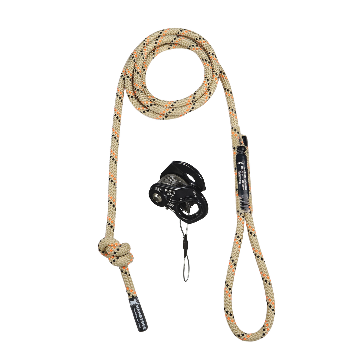 9mm Orange C-IV Deluxe Tether & Lineman's with Ropeman 2