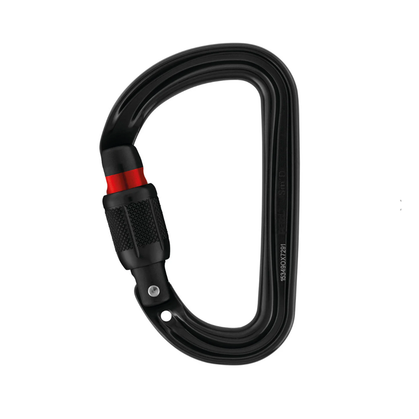 Petzl SM'D SCREW-LOCK Carabiner On White Background