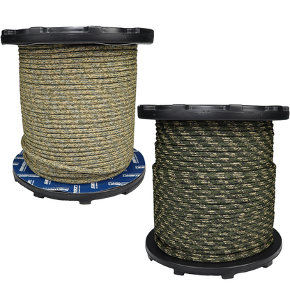 Spools of Predator Camo and Desert Camo 8mm Rope