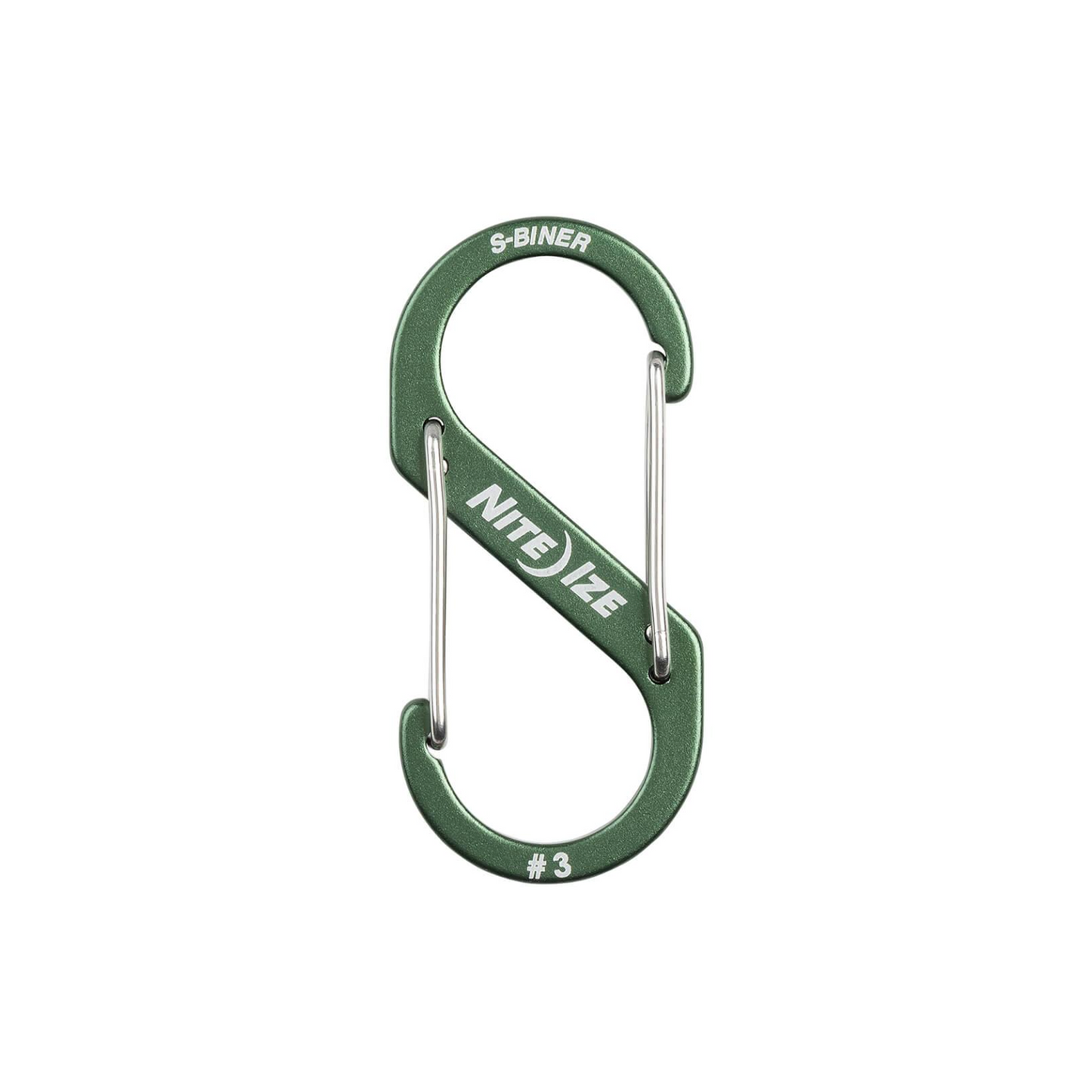 S-Biner® Aluminum Dual Carabiner #3 Olive