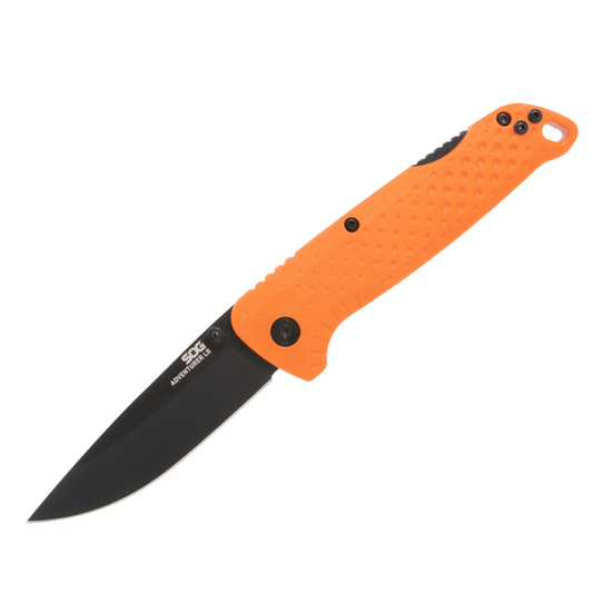 SOG Adventurer LB - Orange + Black Folding Knife