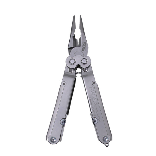 SOG PowerLock Satin Multitool Open