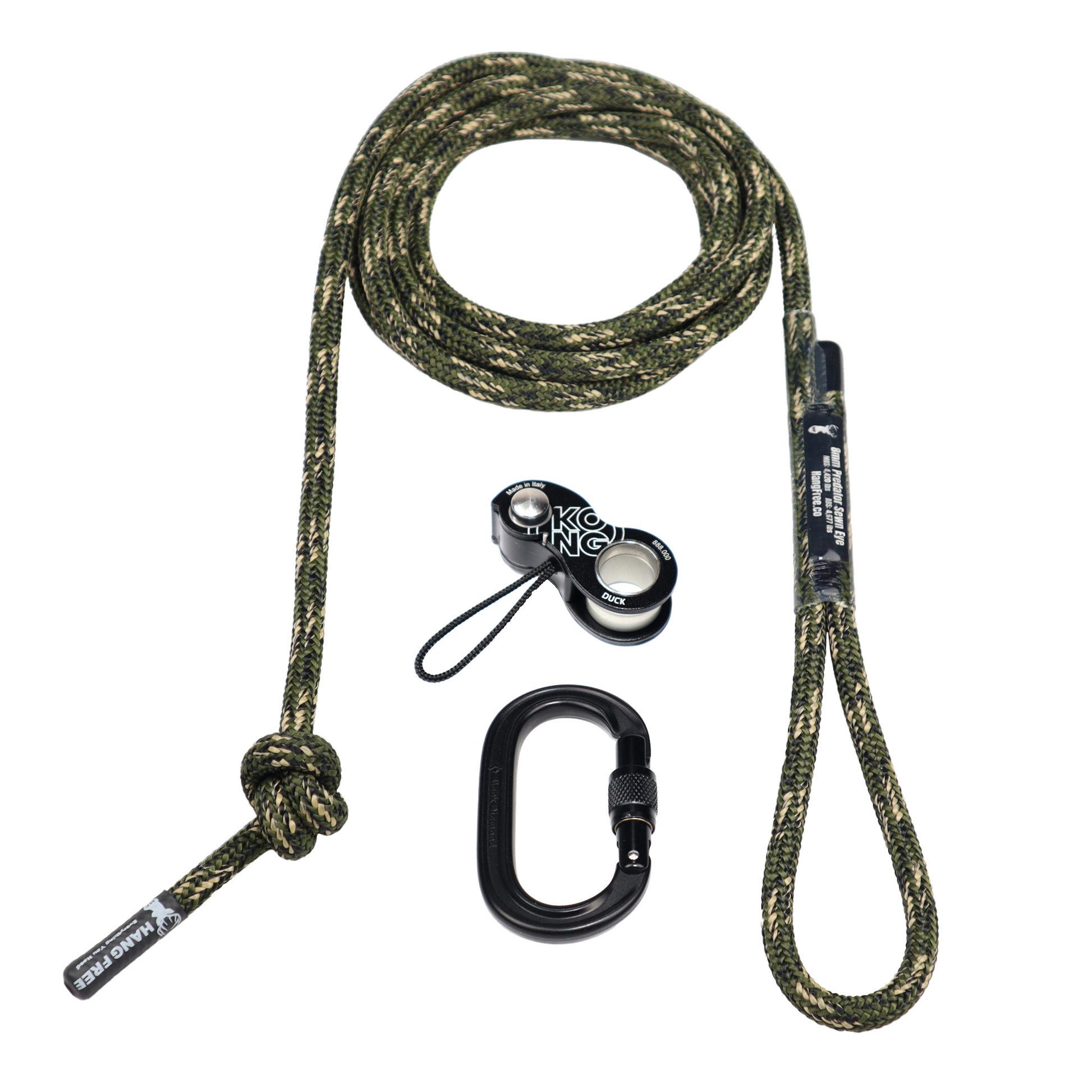 Sewn Deluxe Tree Tether in Predator Camo with Carabiner