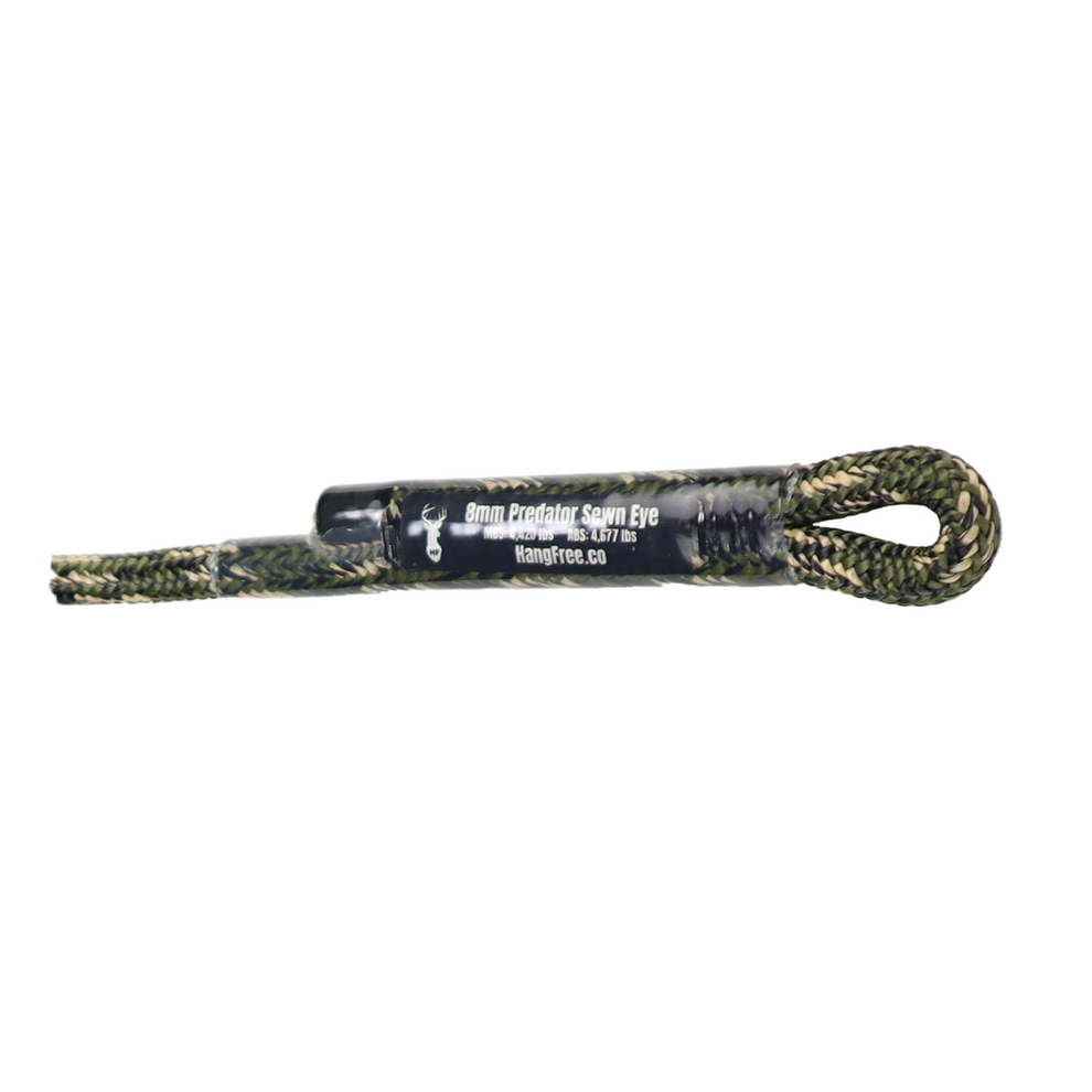 8mm Predator™ Rope Sewn Eye Custom Cut Lengths – Hang Free™