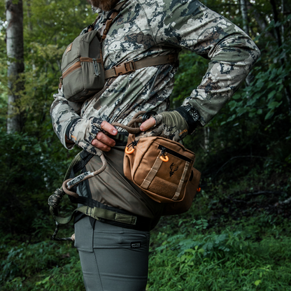 'SideKick' Saddle Bag In Use On Saddle standing on ground