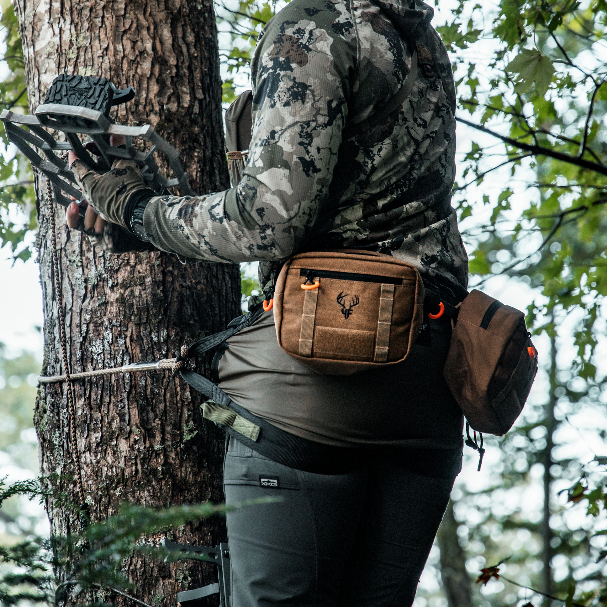 'SideKick' Saddle Bag In Use On Saddle In Tree