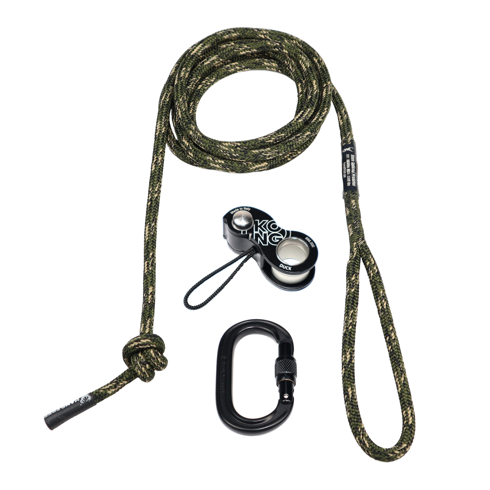 Spliced Deluxe Tree Tether in Predator Camo with Carabiner