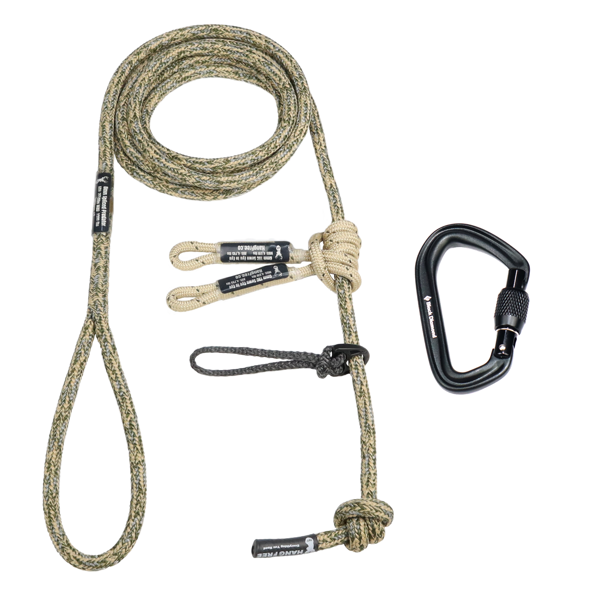 Spliced Predator Tether in Desert Camo with Carabiner